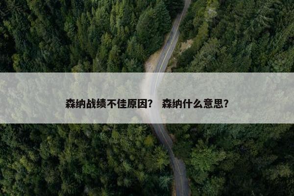 森纳战绩不佳原因? 森纳什么意思? 森纳战绩不佳原因? 森纳什么意思?
