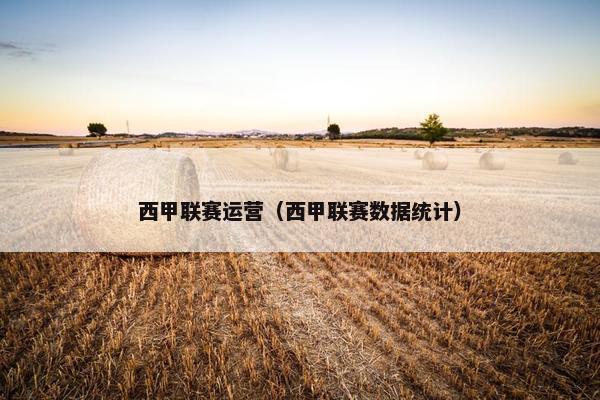 西甲联赛运营(西甲联赛数据统计) 西甲联赛运营(西甲联赛数据统计)