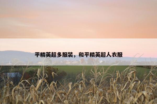 平精英超多服装，和平精英超人衣服