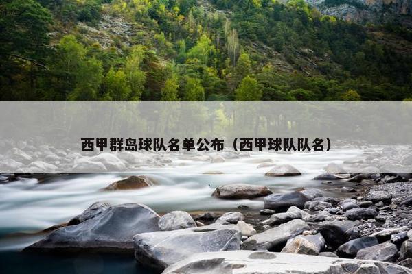 西甲群岛球队名单公布（西甲球队队名）