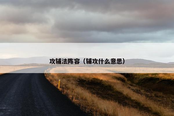 攻辅法阵容(辅攻什么意思) 攻辅法阵容(辅攻什么意思)