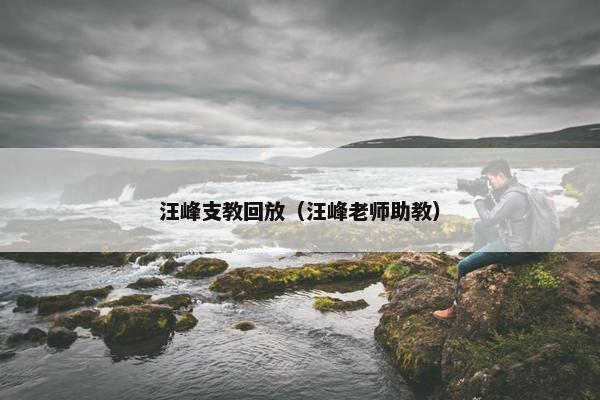 汪峰支教回放(汪峰老师助教) 汪峰支教回放(汪峰老师助教)