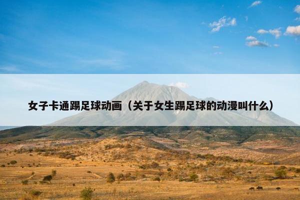女子卡通踢足球动画（关于女生踢足球的动漫叫什么）