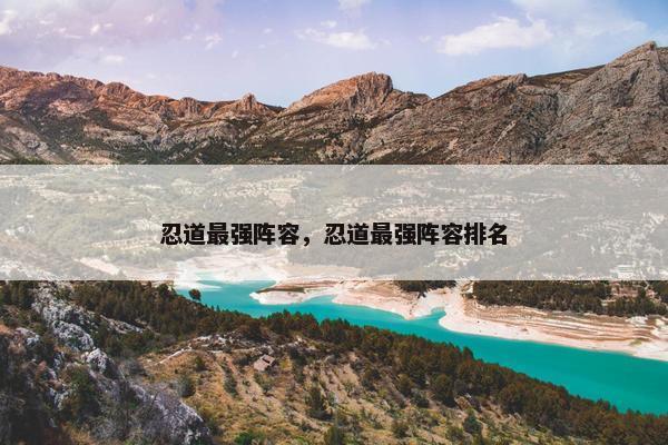 忍道最强阵容,忍道最强阵容排名 忍道最强阵容,忍道最强阵容排名