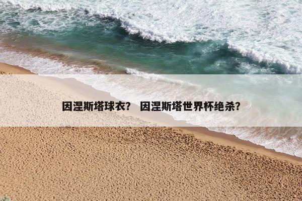 因涅斯塔球衣？ 因涅斯塔世界杯绝杀？