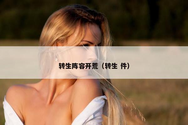 转生阵容开荒(转生 件) 转生阵容开荒(转生 件)