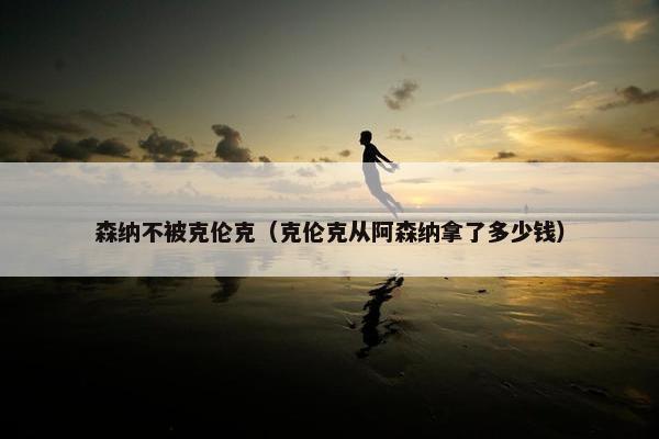 森纳不被克伦克(克伦克从阿森纳拿了多少钱) 森纳不被克伦克(克伦克从阿森纳拿了多少钱)