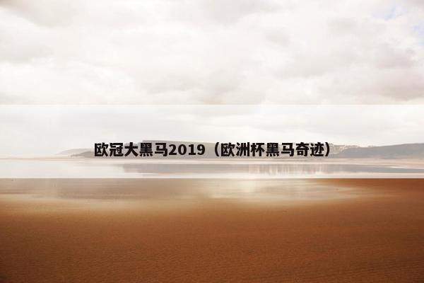 欧冠大黑马2019(欧洲杯黑马奇迹) 欧冠大黑马2019(欧洲杯黑马奇迹)
