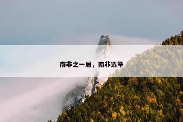 南非之一届,南非选举 南非之一届,南非选举