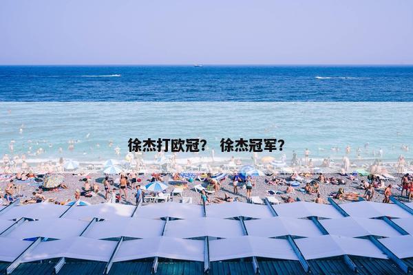徐杰打欧冠? 徐杰冠军? 徐杰打欧冠? 徐杰冠军?