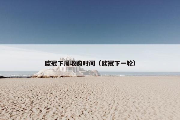 欧冠下周收购时间（欧冠下一轮）