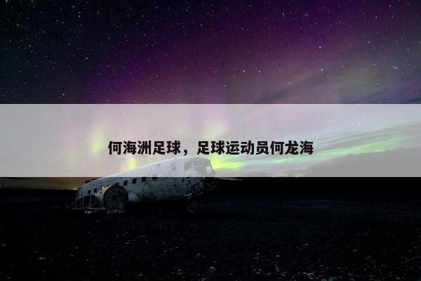 何海洲足球，足球运动员何龙海