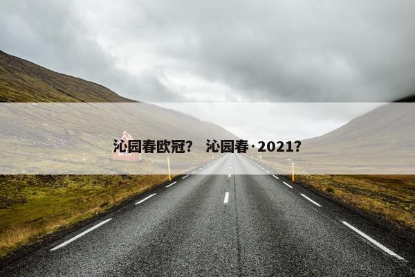 沁园春欧冠？ 沁园春·2021？