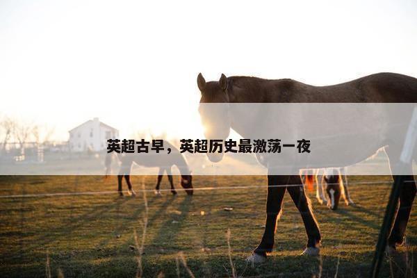 英超古早,英超历史最激荡一夜 英超古早,英超历史最激荡一夜