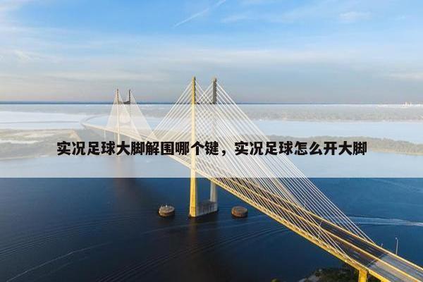 实况足球大脚解围哪个键，实况足球怎么开大脚