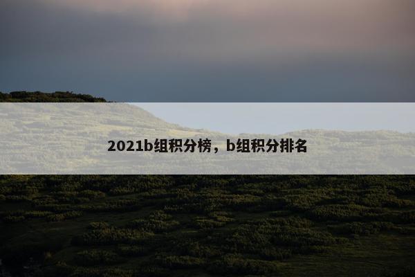 2021b组积分榜,b组积分排名 2021b组积分榜,b组积分排名