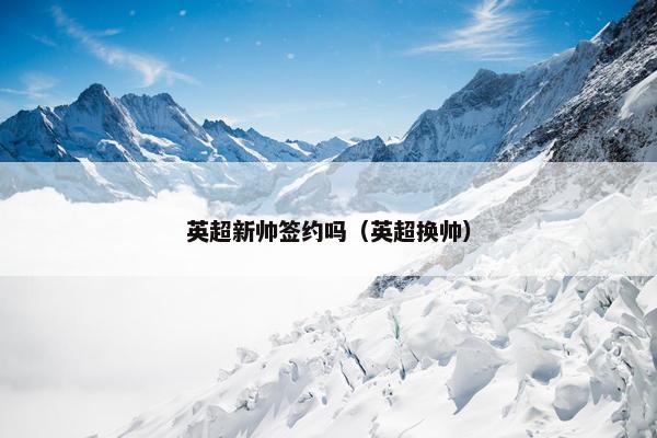 英超新帅签约吗(英超换帅) 英超新帅签约吗(英超换帅)