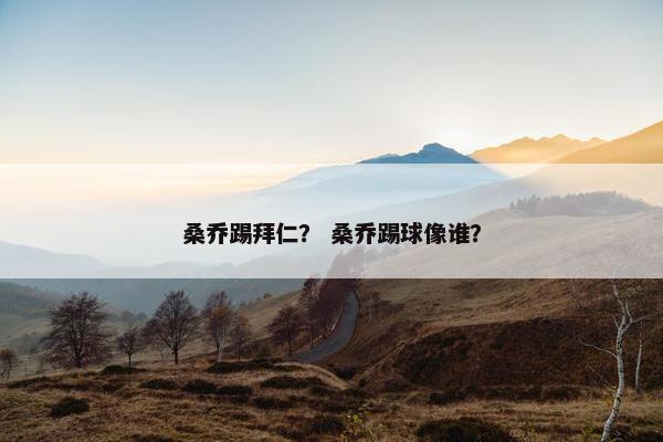 桑乔踢拜仁？ 桑乔踢球像谁？